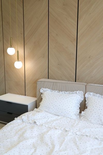 Комплект постільної білизни Бязь Gold Lux з рюшами - &laquo;Кольорові сердечки&raquo;, 1,5 спальний, 50x70 2шт, без резинки 609700 фото