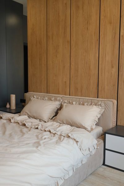 Комплект постільної білизни Бязь Gold Lux з рюшами - &laquo;Крем&raquo; 608900 фото